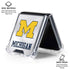 University of Michigan White Jersey Galaxy Z Flip6 Clear Case